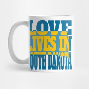 Love Lives in South Dakota Mug